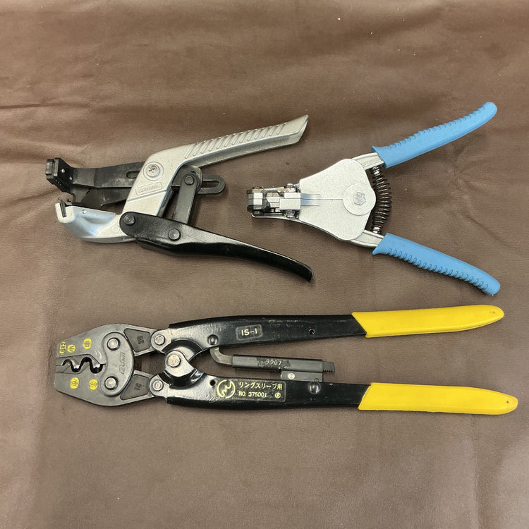 【中古】 電気工事 工具セット 圧着工具 ワイヤーストリッパー VA線ストリッパー マーベル IZUMI 電工試験などに 【越谷店】