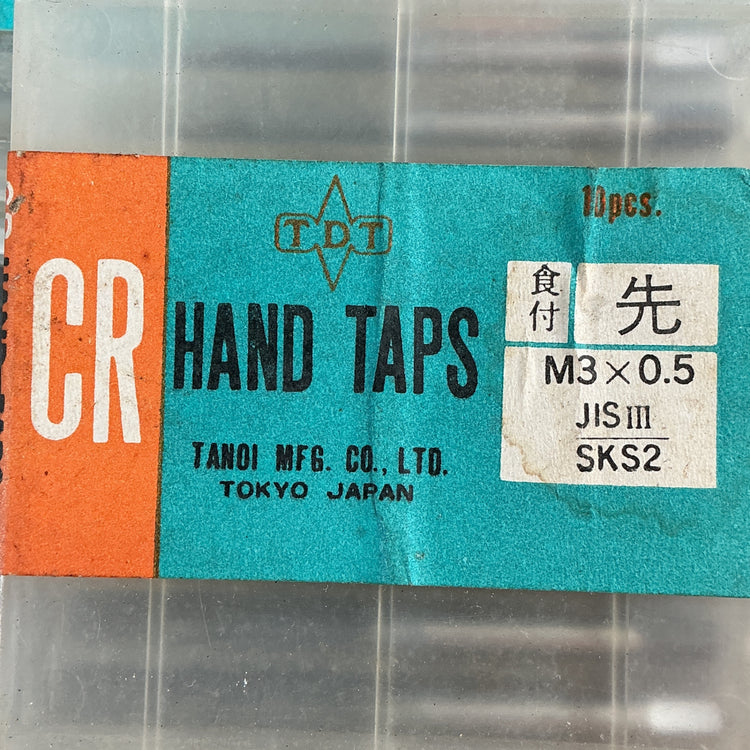 【未使用】TDT　田野井　ハンドタップ（食付け部：先）M3×0.5　5箱セット  【越谷店】