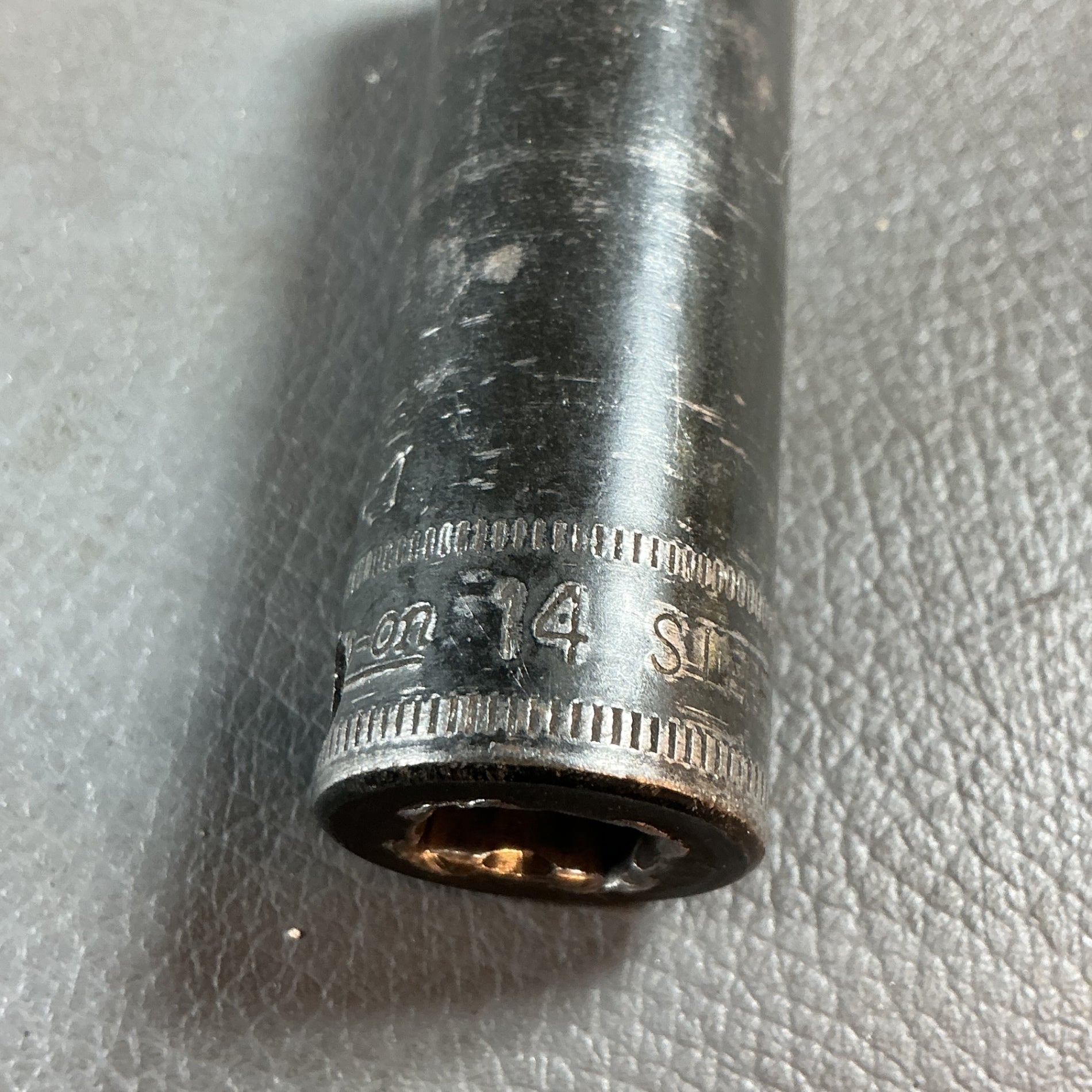 【中古】SNAP-ON 【14mm】 SIMFM14 ディープインパクトソケット 差込: 3/8dr 6角 旧ロゴ  【越谷店】