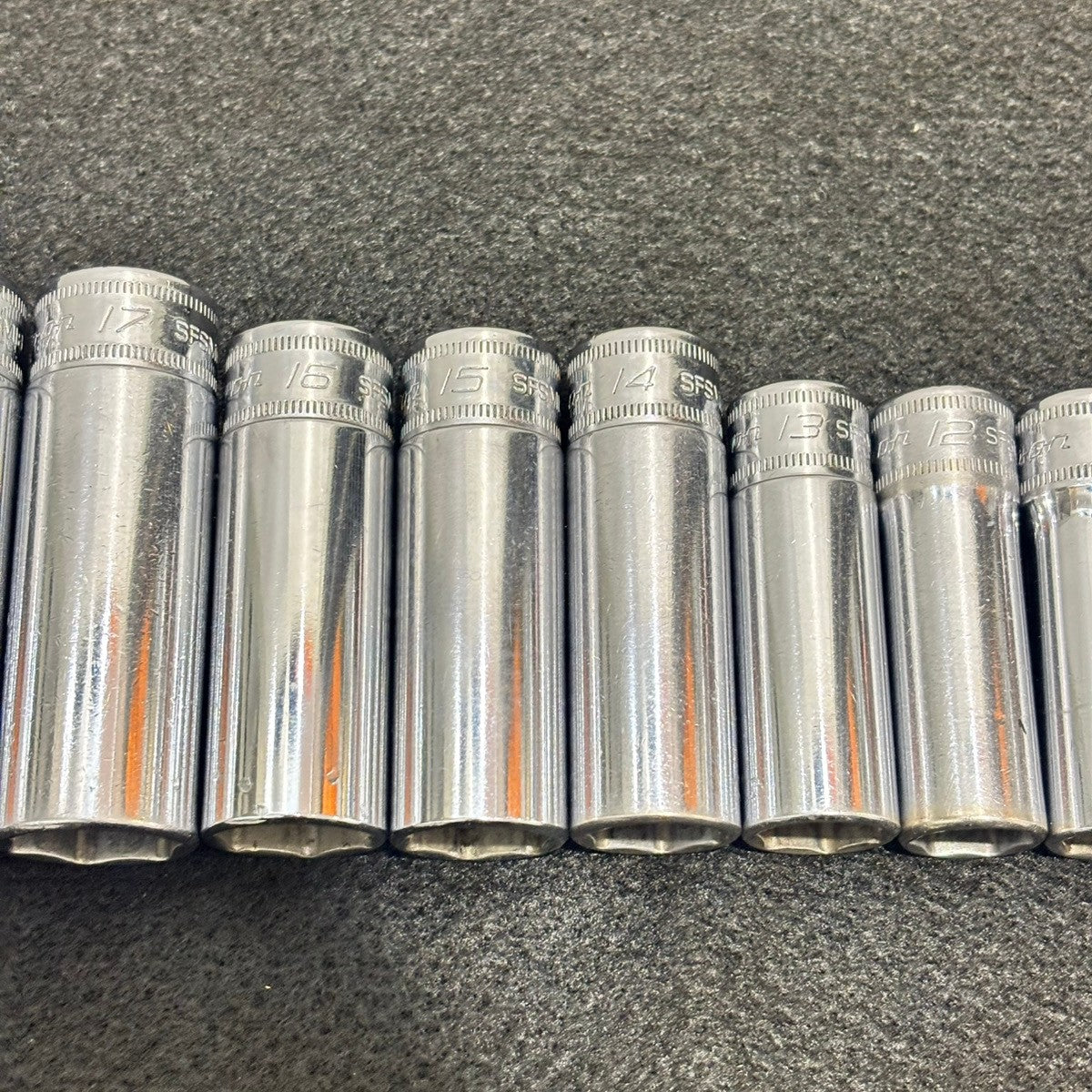 ▲Snap-on スナップオン 6角ディープソケット SFSM 14個セット 【船橋馬込店】