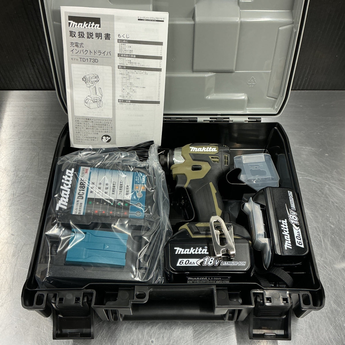 【未使用】 マキタ makita 18V 充電式インパクトドライバ TD173DRGXO 色：オリーブ 【越谷店】