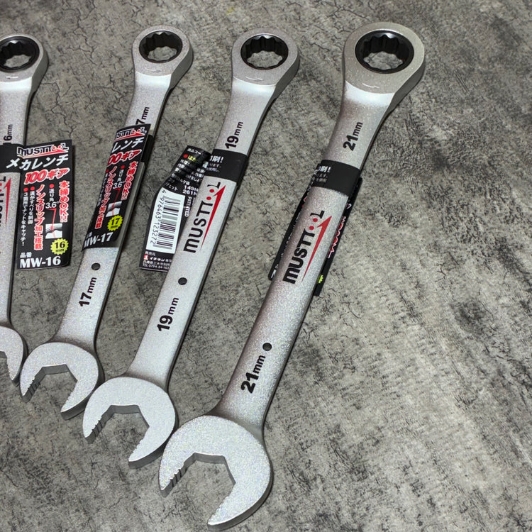 イチネン ミツトモ メカレンチ 100ギア 10本セット MW-8/10/12/13/14/15/16/17/19/21 【市川行徳店】